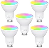 Fitop GU10 Alexa Glühbirnen Wlan Smart Lampe, 4.7W Entspricht 50W, RGB 16...