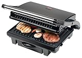 Bestron Panini Grill Titan, Kontaktgrill, 25 x 17,5 cm Grillfläche,...