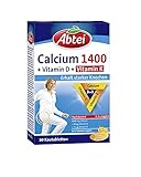 Abtei Calcium 1400 + D + K - hochdosiert - Mit Vitamin D und Vitamin K -...