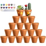 Celepoir 5x5.5 cm Kleine Terrakotta Töpfe, 20 Stück Tontöpfe Klein mit...