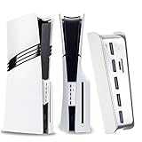 6 Port USB Hub for PS5 Pro & PS5 Slim Console Disc/Digital, High-Speed...