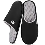 EverFoams Herren Strick Hausschuhe Leichter Memoryschaum Innen...