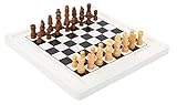 small foot 11395 Brettspiel Schach und Dame, aus Holz, 2 Spieleklassiker in...