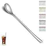 Evanda Latte Macchiato Löffel Set von 12 Stück, Edelstahl Teelöffel,...