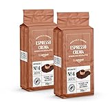 by Amazon Espresso Crema gemahlener Kaffee, Lichte Röstung, 500 g, 2...