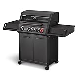 Enders® Gasgrill MONROE PRO 4 SIK TURBO SHADOW, 4-Brenner,...