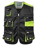 Yukirtiq Herren Arbeitsweste Montageweste Handwerker Weste mit mehreren...