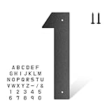 Hausnummern aus Metall, 17,8 cm, Metallbuchstaben, Hausadressnummern für...
