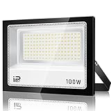 LED Strahler Außen 100W, IP67 Wasserdicht Superhell LED Fluter, 10000LM...