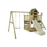 FATMOOSE Spielturm Klettergerüst JazzyJungle Jam XXL mit Schaukel &...