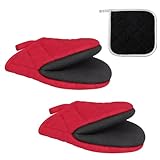 1 Paar Kochhandschuhe Oven Gloves Topfhandschuhe Backofen Handschuhe...
