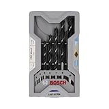 Bosch 7x PRO Wood Brad Point Drill Bit Set (for Softwood, Hardwood, Ø 3,0,...