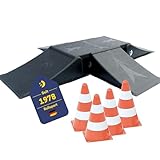 BEST SPORTING Rampen-Set mit 4 Pylonen für Skateboard/BMX-Rad/Skater & RC...