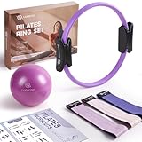LIONSCOOL Pilates-Ring-Set (lila) – 35,6 cm Pilates-Ring, 22,9 cm...