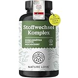 NATURE LOVE® Stoffwechsel Komplex – 120 Kapseln – Grünteeextrakt,...