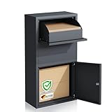 Floordirekt Briefkasten und Paketbox rostfrei und massiv, Paketbriefkasten...