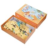 Abaodam Holzpuzzle Bunter Cartoon Waldtiere Lernspielzeug Rundes Holz...