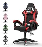 bigzzia Gaming Stuhl Gaming Sessel - Ergonomisch Gaming Chair, Rückenlehne...