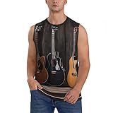 Herren-Tanktop, ärmellos, T-Shirt, Gitarre, Bass, Musik, atmungsaktiv,...