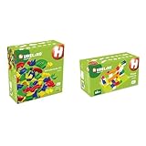 Hubelino 420473 55-teiliges Bahnelemente Set Kugelbahn & 420503 Erweiterung...