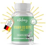 Vitabay Vitamin D3 Depot 5000 I.E. • 300 vegane Tabletten • Hochdosiert...