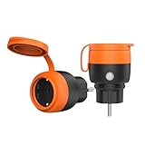 UCOMEN Outdoor Wlan Steckdosen,Stromzähler für...