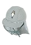 Sterntaler Schirmmütze Hai – UV-Schutz 50+ Baby Mütze mit Nackenschutz...