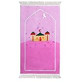 Windplusya Gebetsteppich für Kinder, 19.7x35.4 in Weicher Dicker...