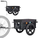 Tiggo VS Plus Fahrrad Lastenanhänger & Handwagen mit 70 Liter Transportbox...