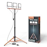 SmartLED Baustrahler Arbeitsstrahler mit Stativ 3x100W, LED Strahler...