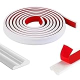 MYLERCT 40 mm x 5 m Deckenleisten Selbstklebend, Weiße Zierleiste,...