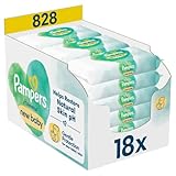 Pampers Harmonie New Baby Feuchttücher 18 Packungen mit jeweils 46...