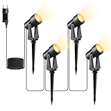 Svater LED Gartenbeleuchtung mit Strom,14M/4er Set Strahler Außen...