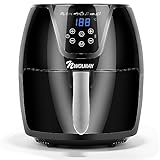 NWOUIIAY Heißluftfritteusen Air Fryer 1800W LED-Touchscreen 5,5L Heissluft...