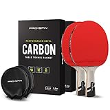 PRO SPIN Carbon Tischtennisschläger | 7-lagiges Schlägerblatt,...