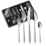 WMF Boston Edelstahl Besteck Set 6 Personen, Essbesteck Set 30 teilig,...