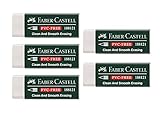 Faber-Castell 205002 - Radierer 188121, PVC-Free, Kunststoff, weiß, 5...