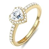 Chriscoco Herz Ringe Frauen Silber 925 Silber/Roségold/Gold Ringe Damen...
