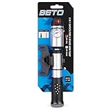 BETO Mini Fahrradpumpe mit Presta/Schrader Ventile,300PSI Fahrrad Luftpumpe...