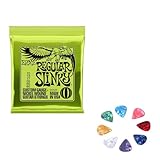 E-Gitarren-Saiten - 10-46 Gauge und 6 Gitarren-Plektren, E-Gitarren-Saiten,...