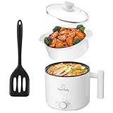 Food Party Hot Pot Elektrisch Hotpot Topf mit Dampfgarer 1,8L Elektrischer...