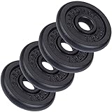 ScSPORTS® Hantelscheiben - Set, 2,5/5/7,5/10kg, Ø 30/31 mm, Gusseisen -...