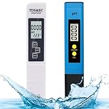 pH Messgerät Wasser pH Wert Messgerät SET PH/TDS/EC pH Tester für...