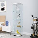 MCDSAJ Ausstellungsvitrine, 4-lagige Glasvitrine, Sammelvitrine für den...