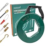 Kabeleinziehhilfe 30m - MARIE Kabeleinzugshilfe mit 4.5mm PET inkl. 6...