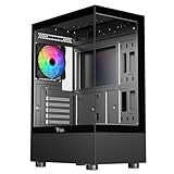 Itek Case SHOWBUI 33B – Gaming-Tower, ATX, 12-cm-ARGB-Lüfter, Seiten-...