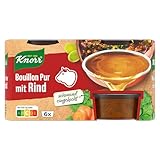 Knorr Bouillon Pur mit Rind leckere Rinderbrühe mit vollem Geschmack 6x 28...