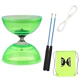 Diabolo Freiläufer mit kugellager Dreifache Lagerung Jonglier-Set, 4...