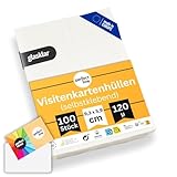 perfect line - 100 Visiten-Karten-Hüllen - selbstklebend, Innenmaß von 93...