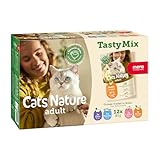 MERA Cats Nature Adult Tasty Mix Premium Katzenfutter Nass 12x85g | ohne...